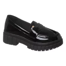 Sapato Infantil Feminino Ortopé Fashion Flat Preto