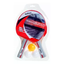 Set 2 Paletas De Ping Pong Y 3 Pelotitas Softee/ Brand Store