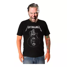 Camiseta Metallica Banda Rock James Hetfield 100% Algodão