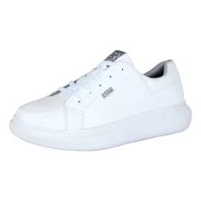 Tênis Branco Confortavel Sola Alta Crshoes Lançamento 4042