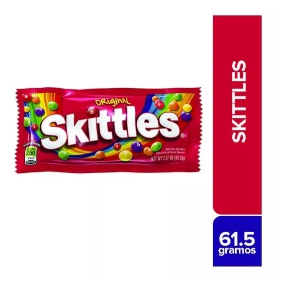 Dulce Importado Skittles X 61,5 Gr - g a $100