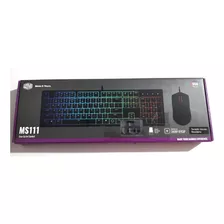 Kit Teclado E Mouse Cooler Master Ms111 Rgb Gamer Abnt2