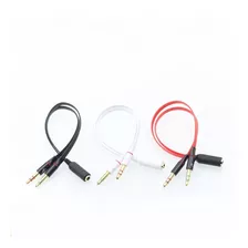 Adaptador Divisor 3.5 Hembra A Auricular Y Microfono Macho