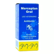 Mercepton Oral 20ml Bravet - Antitóxico Pássaros Cães Gatos