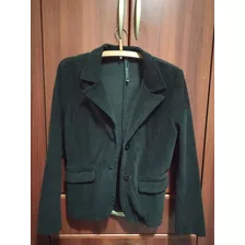 Blazer Corderoy Mujer Con Hombreras Bolsillos Otoño Invierno