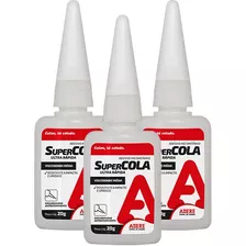 Kit 3x Cola Instantânea Super Cola Adere Super Bonder 20g