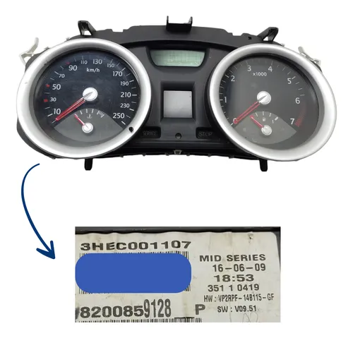 Kit Code Modulo Injeção Megane 1.6 2010 Usado 3