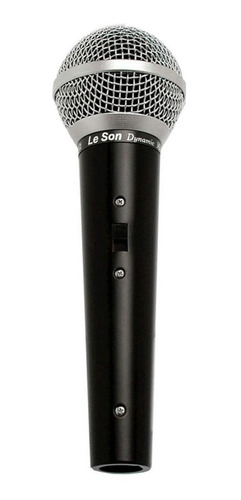 Microfone Le Son Ls-50 Dinâmico  Unidirecional E Cardióide Preto