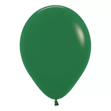 Balão Sempertex R12 Verde Floresta 50 Unidades N°12=30cm Top