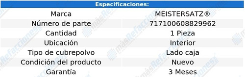 Cubre Polvo Lado Caja Int S5 3.2l V6 08 Al 10 Meistersatz Foto 2