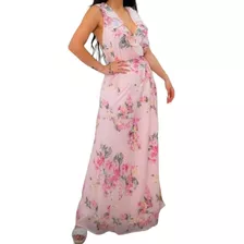 Vestido Fiesta Mujer Floreado 2196