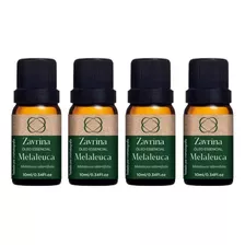 Kit 4 Óleos Essenciais De Melaleuca Zavrina Tea Tree Natural