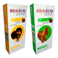 Antipulgas Bravecto 2 A 4.5 Kg + Bravecto 10 A 20 Kg - Pack