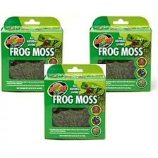 Zoo Med Frog Moss, 80 Pulgadas Cúbicas Cada (3 Pack).