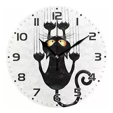 Reloj De Pared Gato No Marcando La Decoración Del Hoga...