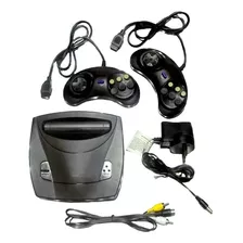 Consola Para Cartuchos Sega 16 Bits + 2 Joysticks 6 Botones