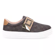 Tênis Slip On Luz Da Lua Monograma Mooca/amêndoa 60230005