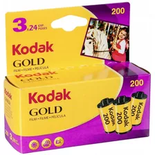 Kodak - Pelicula De Oro 200 Morado/amarillo 3 Rollos