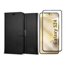 Capa Capinha Carteira Flip + Pelicula 3d Para Samsung Galaxy