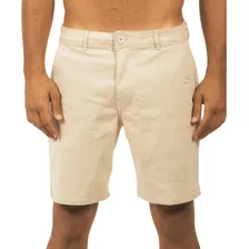 Bermuda Jeans Masculina Passeio Rip Curl Chino Walk Bege