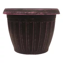 Maceta Plástica Premium Colores Vintage Plantas M - Sheshu Color Negro/violeta