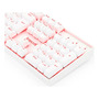Teclado Redragon Mitra Led Vermelho Lunar White Switch Azul Lunar White Português Abnt2 Branco Português Brasil