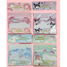 Set De Notas Adhesivas Sanrio. Kawaii Color Vario