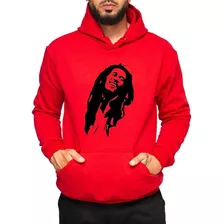 Moletom Canguru Bob Marley Raggae Blusa De Frio Estampada