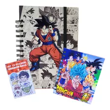 Box Dragon Ball Cuaderno + Stickers Goku