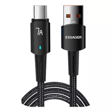 Cable Tipo C Essager Carga Rapida Datos 100w 7a - 2 Metros