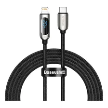 Cable Baseus Display Turbo Para iPhone 14, 13, 12, 11, 2 Metros