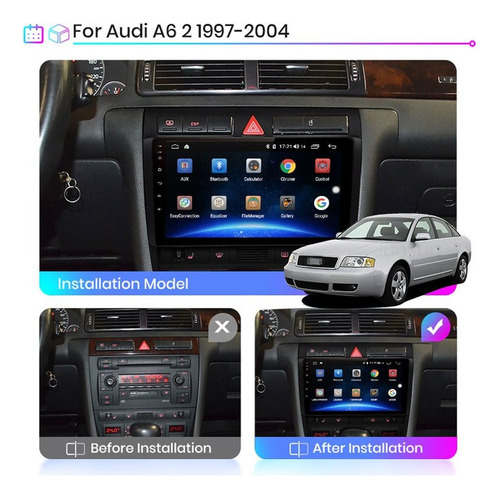 Radio Android Carplay 2+32 Audi A6 1998-2004 Foto 2