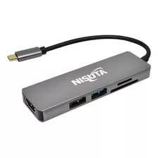 Docking Hub Usb-c 3.1 A Hdmi 2 Usb Lector De Tarjetas Nisuta