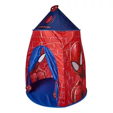 Carpa Infantil Castillo Spiderman 145 X 110 Cm Color Rojo
