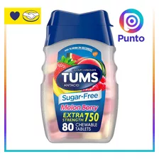 Tums 80 Unidades Sin Azúcar 750 Strength 