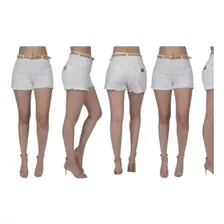 Shorts Feminino High Ri19 Jeans Branco 56236