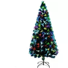 Árbol De Navidad Con Luz Led Fibra Óptica180cm 