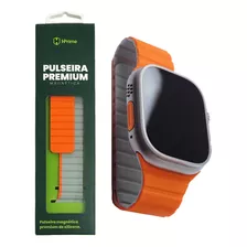 Pulseira Hprime Magnética Smartwatch 42/44/45/49mm - Laranja