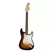 Guitarra Eléctrica Para Zurdo Squier By Fender Affinity Series Stratocaster De Álamo Brown Sunburst Brillante Con Diapasón De Laurel Indio