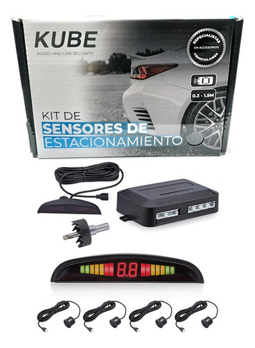 Sensores De Estacionamiento Para Auto/camioneta Kube Negro