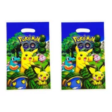 Pack 20 Bolsas De Cumpleaños Pokemon Dulces - Cotillón