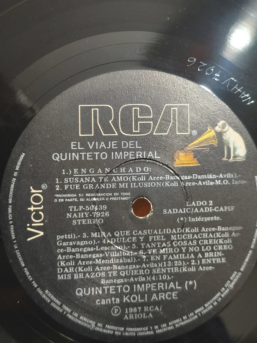 QUINTETO IMPERIAL - El Viaje Del Quinteto Imperial - vinilo 1987