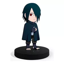 Totem Pequeno Boneco Naruto Sasuke Uchiha 7cm + Base