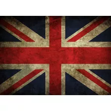 Poster Bandeira Reino Unido 30x42cm Cartaz Rock Plastificado