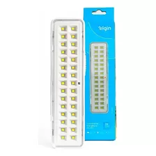 Luminária Led Emergência Bivolt Bateria Recarregável Elgin Cor Branco 110v/220v