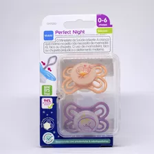 Chupeta Perfect Night Embalagem Dupla 0-6 Meses Rosa/opaco Mam