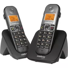 Telefone Sem Fio Intelbras Ts5122 Viva Voz, Id, Ramal Preto