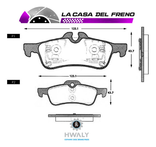 Pastilla Freno Tra Mini Cooper Works Gp 1.6 2011 W11b16ar53 Foto 3