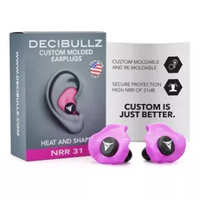 Protectores Auditivos Decibullz Plg1pnk 31 Db Nrr, Rosa