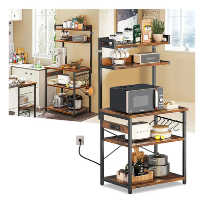 Furrific® Estante Para Cocina Alacena De Almacenamiento De 5 Niveles, Estante...